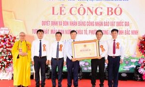 Bắc Ninh: Đón Bằng công nhận Bảo vật quốc gia Tượng Phật Mẫu Man Nương