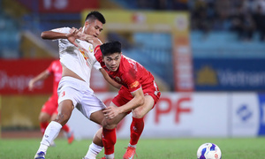 Thủng lưới phút cuối, CLB Công an Hà Nội hòa Hà Tĩnh 1-1