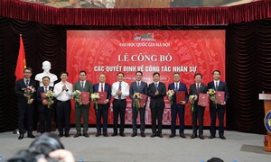 Đại học Quốc gia Hà Nội bổ nhiệm loạt hiệu trưởng, hiệu phó