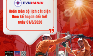 EVNHANOI hoãn toàn bộ lịch cắt điện theo kế hoạch đến hết ngày 1/6