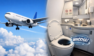 Khám phá cách thức hoạt động nhà vệ sinh trên máy bay