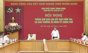 Bộ Chính trị quy định chức năng, nhiệm vụ, tổ chức bộ máy của Đảng ủy Chính phủ