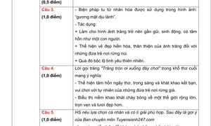 Gợi ý đáp án đề thi vào lớp 10 môn Ngữ văn tại Hà Nội năm 2026