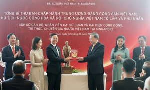 Tổng Bí thư, Chủ tịch nước Tô Lâm gặp cộng đồng người Việt Nam tại Singapore