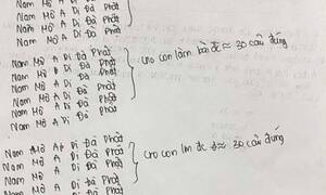 Tờ giấy nháp 'cầu điểm cao' gây chú ý của sĩ tử thi vào lớp 10