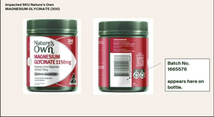 Thu hồi thực phẩm chức năng Nature’s Own của Australia do nguy cơ lẫn mảnh kính