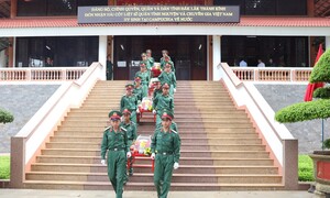 Đắk Lắk đón 27 hài cốt liệt sĩ từ Campuchia trở về đất mẹ
