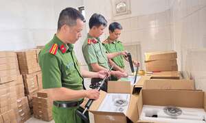 Phá đường dây mua bán vũ khí nguy hiểm nguỵ trang bằng 'súng thông bồn cầu'