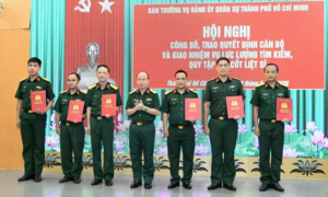 Bộ Tư lệnh TP.HCM giao nhiệm vụ cho lực lượng tìm kiếm, quy tập hài cốt liệt sĩ