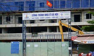 Cận cảnh khu nhà ở xã hội cho dự án rạch Xuyên Tâm sau gần 1 năm thi công