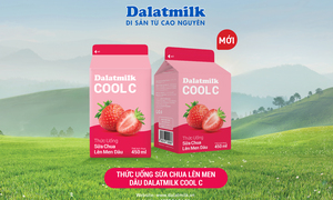 Dalatmilk ra mắt Thức uống sữa chua lên men Dâu Dalatmilk Cool C