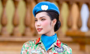 Nhan sắc nữ trung úy 25 tuổi gây sốt ở Miss Grand Vietnam 2026