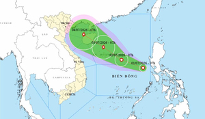 Đêm nay đến sáng mai, Biển Đông đón bão số 1, hướng vào vịnh Bắc Bộ