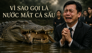 Vì sao gọi là 'nước mắt cá sấu'? 