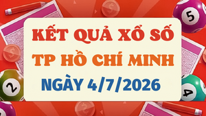 Kết quả xổ số TP.HCM hôm nay 4/7/2026 - XSHCM 4/7
