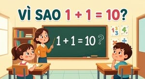 Thử thách Toán học: Vì sao 1 + 1 = 10?