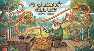 Cái gì càng cắt càng dài?