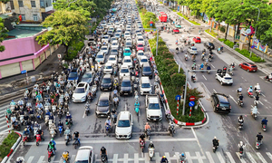 Cận cảnh hai tuyến đường Hà Nội dự kiến phân luồng đảo chiều giảm ùn tắc 