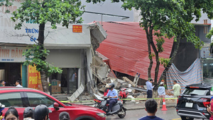 Phong tỏa hiện trường, dừng thi công 2 ngôi nhà bị sập ở Bắc Ninh