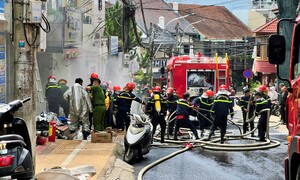 Cháy lớn giữa trung tâm Đà Lạt, một người tử vong