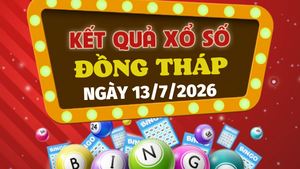 Kết quả xổ số Đồng Tháp hôm nay 13/7/2026 - XSDT 13/7