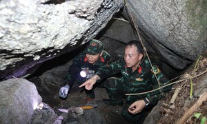 57 năm sau trận bom vùi lấp hang Đá Sập, đã tìm thấy 8 hài cốt liệt sĩ