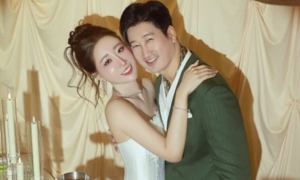 Cặp diễn viên phim giờ vàng gây sốt với bộ ảnh cưới ngọt ngào