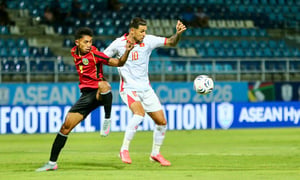 Trực tiếp bóng đá Timor Leste 0-5 Việt Nam: Hoàng Hên, Đình Bắc lập cú đúp