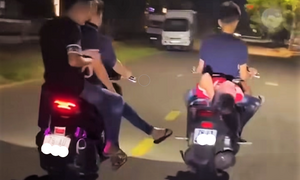Giao xe cho con chưa đủ tuổi 'diễn xiếc' trên đường, phụ huynh bị phạt