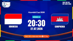 Link xem trực tiếp Indonesia vs Campuchia 20h30 ngày 27/7, giải ASEAN Cup 2026