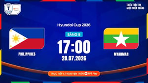 Link xem trực tiếp Philippines vs Myanmar 17h ngày 28/7, giải ASEAN Cup 2026
