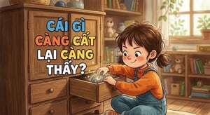 Câu đố hack não: Cái gì càng cất lại càng thấy?