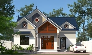Chi phí xây nhà mái Thái 1 tầng 3 phòng ngủ 100m² bao nhiêu?