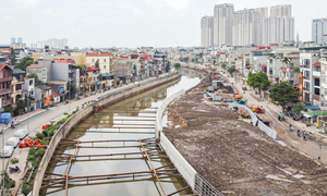 Kênh La Khê chống ngập phía Tây Hà Nội tăng tốc về đích trước 30/9