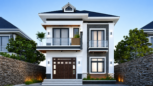 Chi phí xây nhà mái Nhật 2 tầng 130m² bao nhiêu?