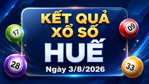 XSTTH 3/8 - Kết quả xổ số Huế hôm nay 3/8/2026