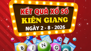 XSKG 2/8 - Kết quả xổ số Kiên Giang hôm nay 2/8/2026