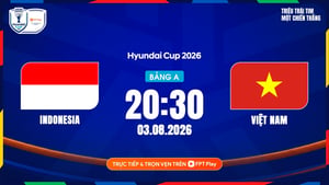 Link xem trực tiếp Indonesia vs Việt Nam 20h30 ngày 3/8, giải ASEAN Cup 2026