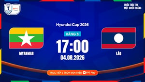 Link xem trực tiếp Myanmar vs Lào 17h ngày 4/8, giải ASEAN Cup 2026