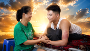 Tai nạn cướp đi nửa cơ thể, chàng trai 17 tuổi cùng mẹ vẽ nên kỳ tích