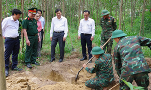 Phát hiện 13 hài cốt liệt sĩ tại nơi diễn ra trận chiến đấu ác liệt năm 1972