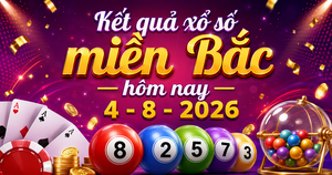 XSMB 4/8 - Kết quả xổ số miền Bắc hôm nay thứ Ba ngày 4/8/2026
