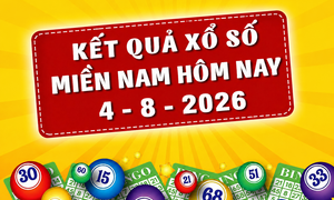 XSMN 4/8 - Kết quả XSMN hôm nay thứ Ba ngày 4/8/2026