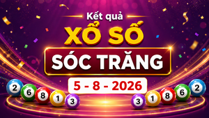 XSST 5/8 - Kết quả xổ số Sóc Trăng hôm nay 5/8/2026