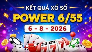 Vietlott 6/8 - Xổ số Power 6/55 - Kết quả xổ số Vietlott hôm nay 6/8/2026