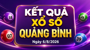 XSQB 6/8 - Kết quả xổ số Quảng Bình hôm nay 6/8/2026