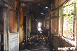 Dãy nhà kho nuôi thử nghiệm tằm giống ở Lâm Đồng bị thiêu rụi