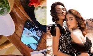 Kỳ Duyên nói gì khi bị fan nhìn thấy để hình Minh Triệu làm ảnh nền điện thoại?