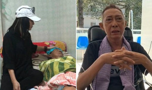 Nghệ sĩ Lê Bình sốt cao, xuất huyết dạ dày, gia đình ngừng nhận tiền quyên góp