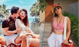 Trời nắng nóng, Hồ Ngọc Hà - Kim Lý, Tăng Thanh Hà hào hứng đi biển dịp lễ